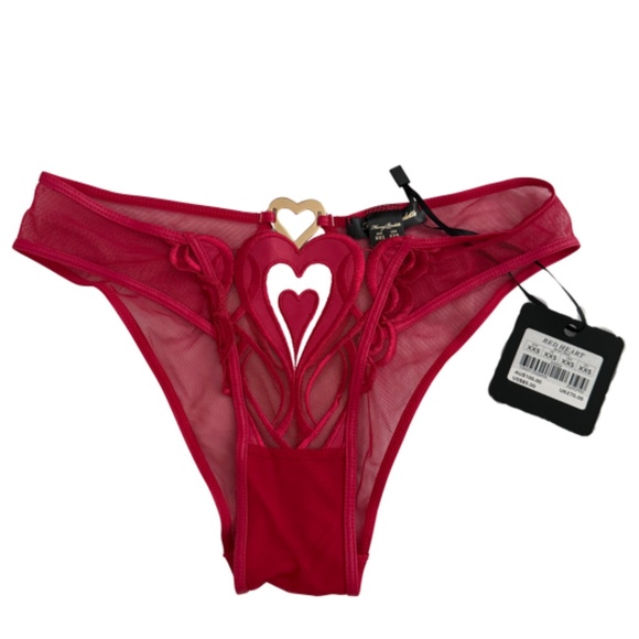 Red Hearts Panty Honey Birdette - Picture 4 of 5